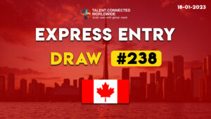 Good News! CRS cut-off drops in the 238th Express Entry draw