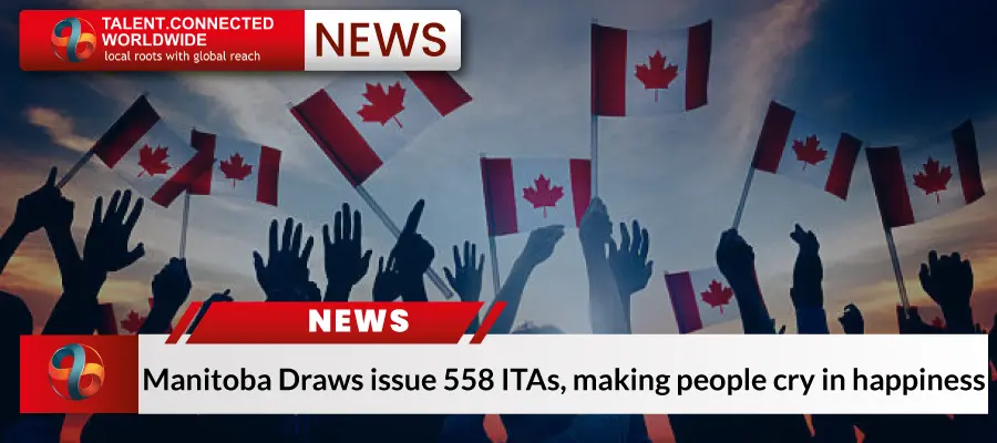 Manitoba Draws issue 558, ITAs making people cry in happiness